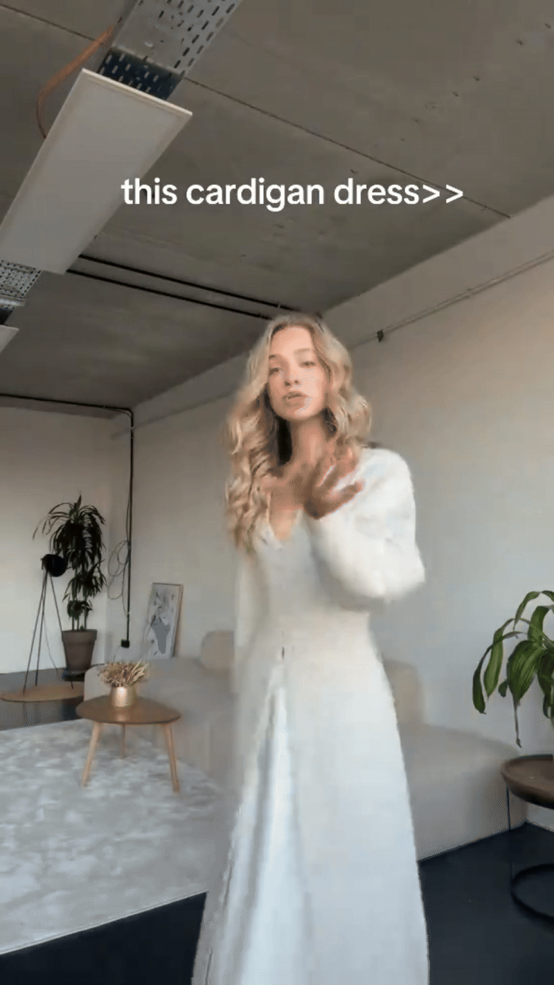 Norah | Geformte Strickjacke-Kleid