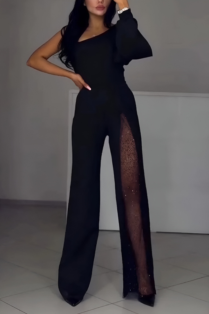 Ines | Moderner Jumpsuit mit weitem Bein