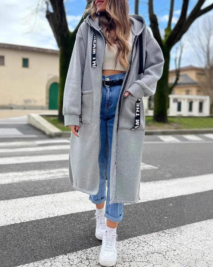 Marina | Langes Sweatshirt mit Kapuze