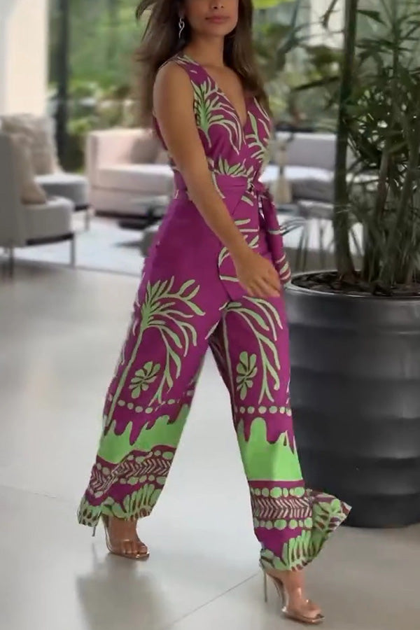 Viola | Ärmelloser Blumensommeranzug