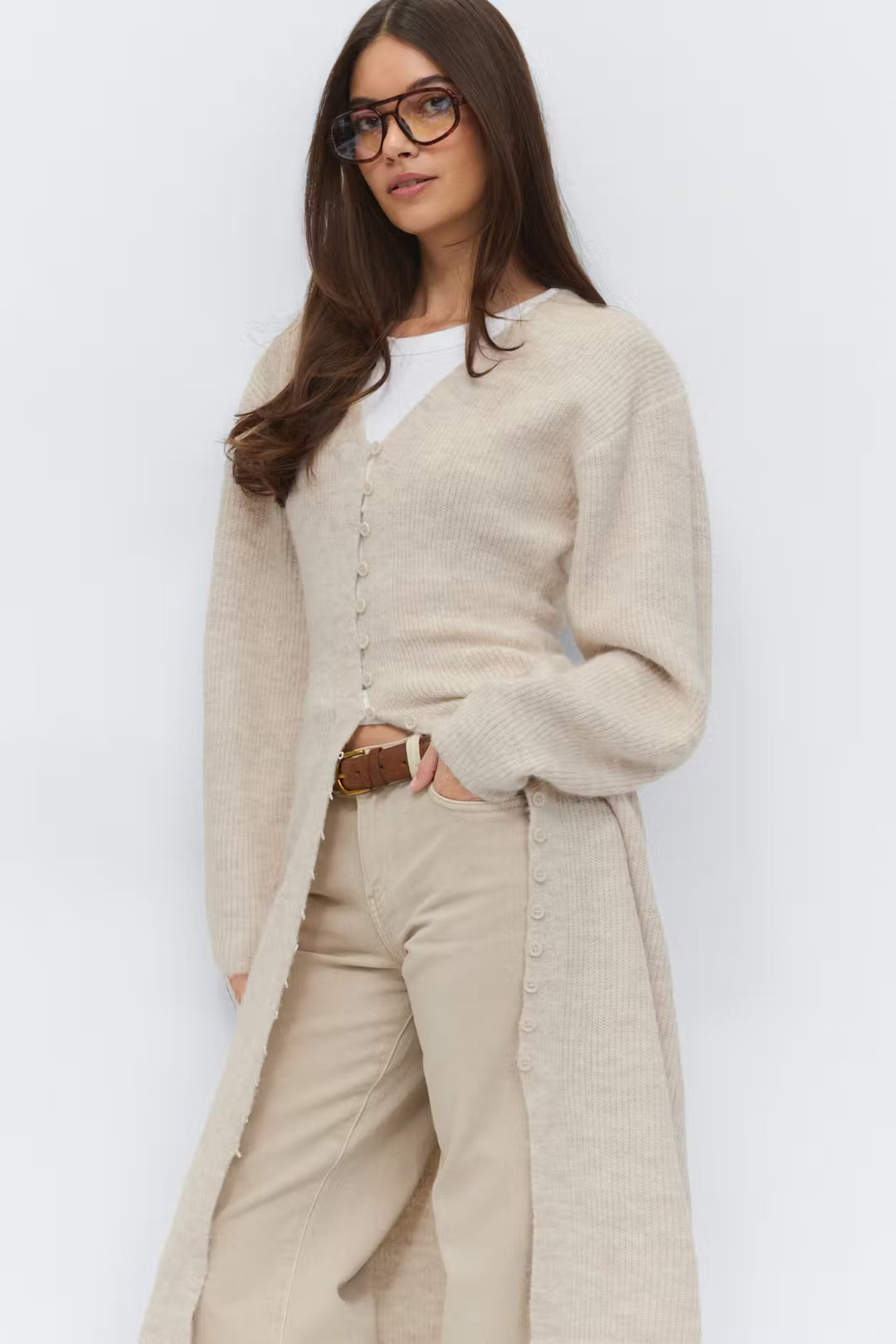 Norah | Geformte Strickjacke-Kleid