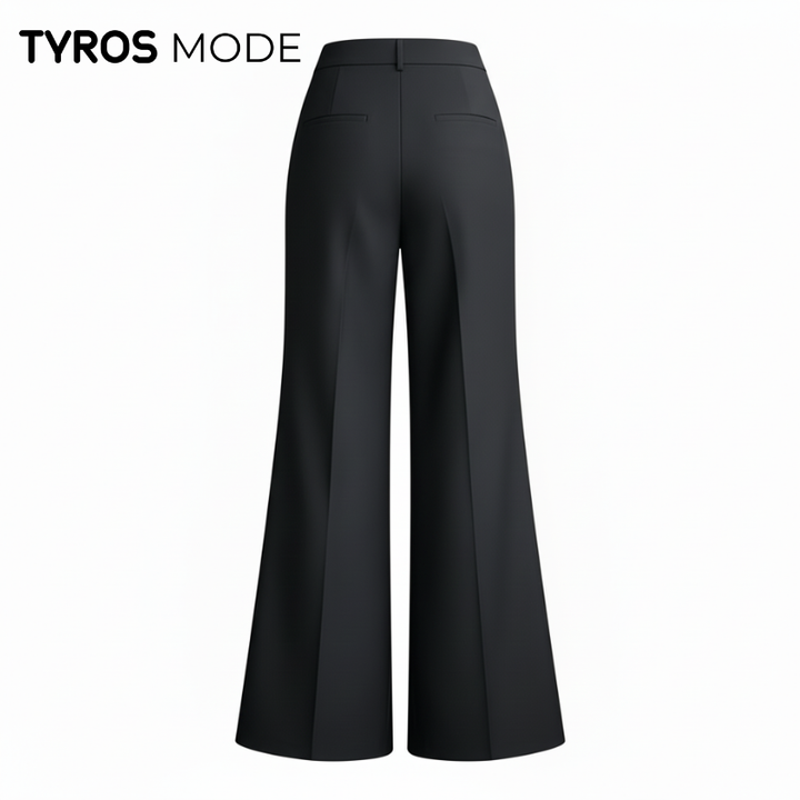 Elara | Weite Hose mit drapierten Falten - Weihnachtsrabatt 50 %