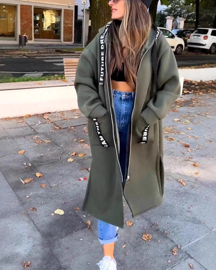 Marina | Langes Sweatshirt mit Kapuze