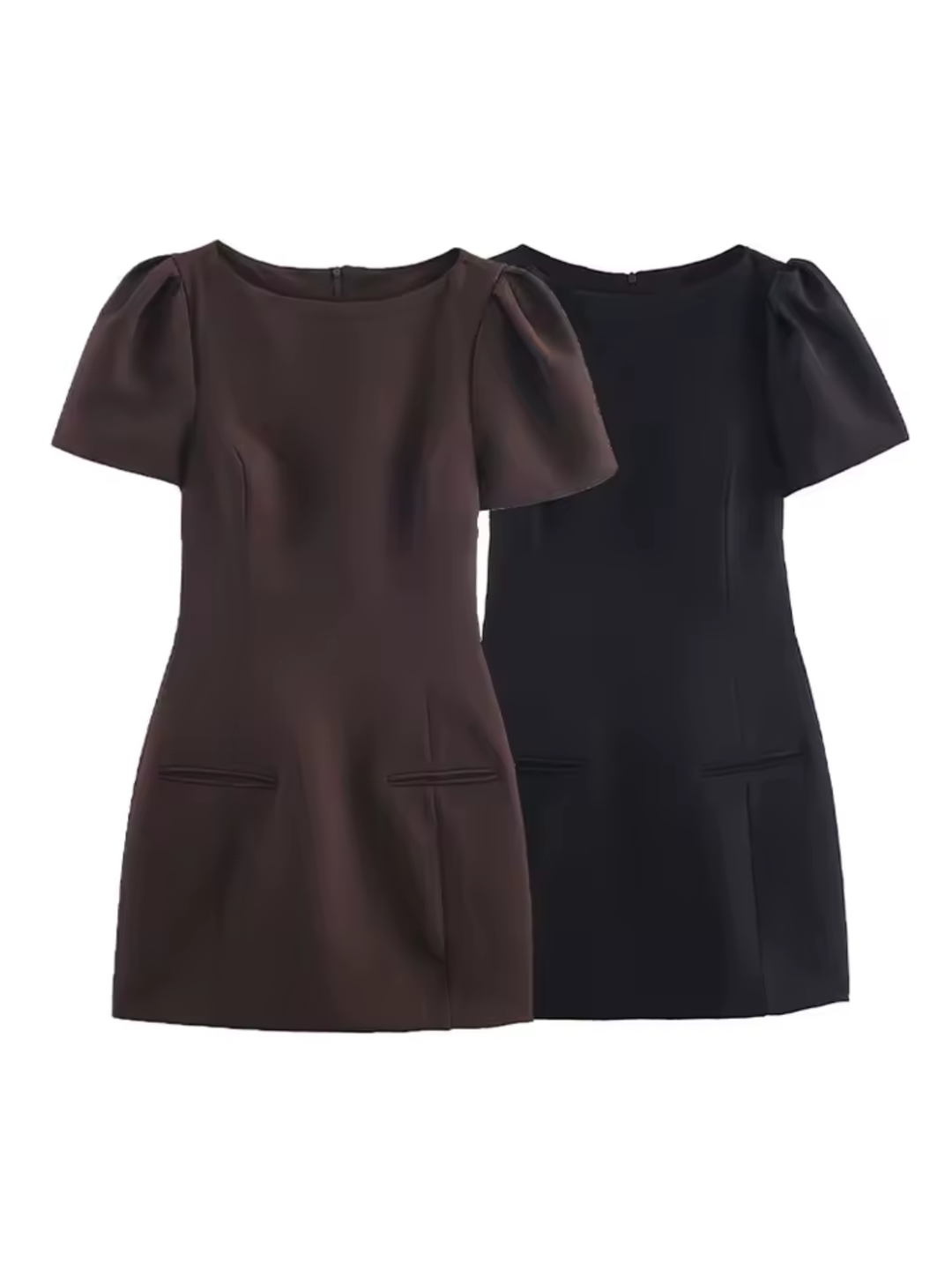 Ella | Kurzes Kleid mit Plissee und Taschen