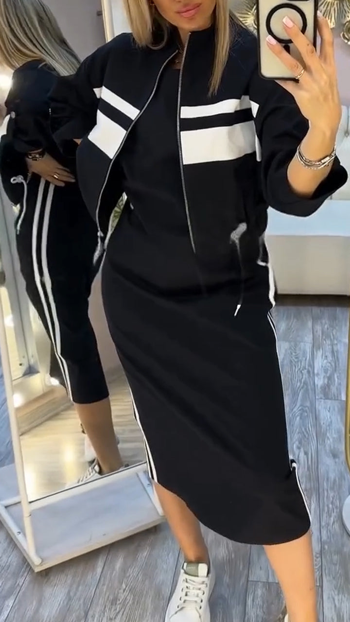 Dagmar | Kleid mit Rundhalsausschnitt und Damenblazer, Freizeitanzug