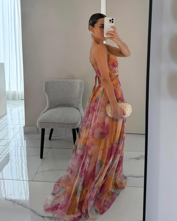 Giselle - Bezauberndes Maxikleid mit Blumenmuster