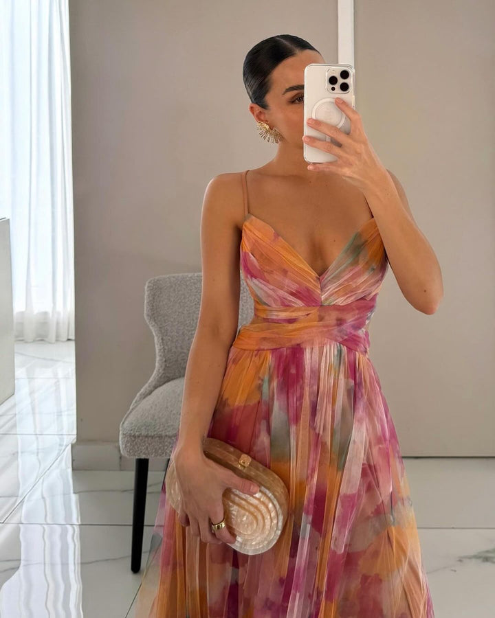 Giselle - Bezauberndes Maxikleid mit Blumenmuster
