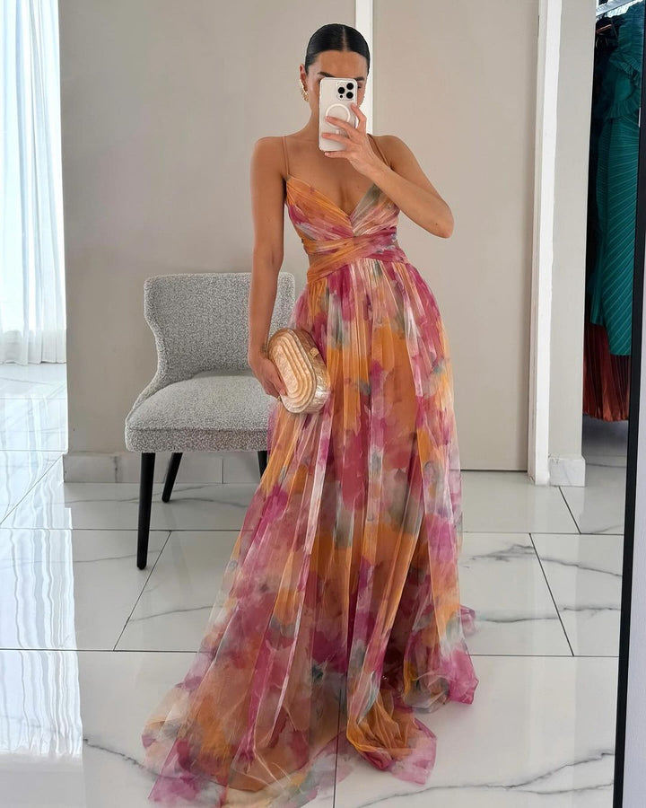 Giselle - Bezauberndes Maxikleid mit Blumenmuster