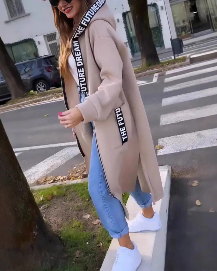 Marina | Langes Sweatshirt mit Kapuze