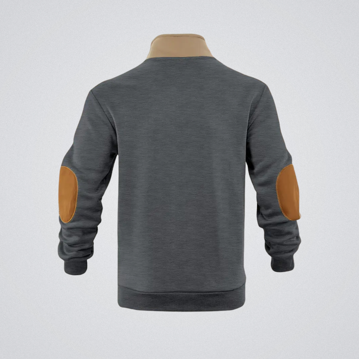 Lucien – Pullover mit Reißverschluss und Stehkragen