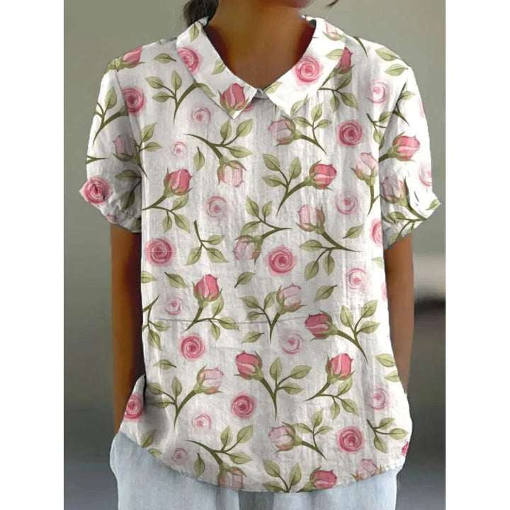 KATJA | RETRO-BLUMENHEMD FÜR DAMEN