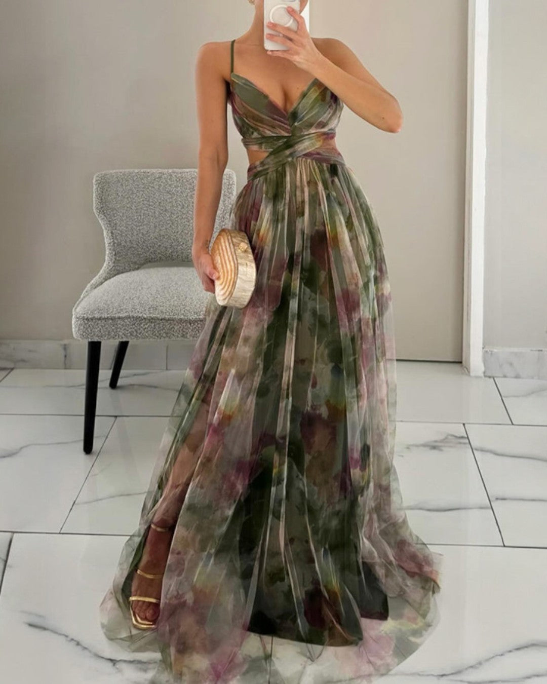 Giselle - Bezauberndes Maxikleid mit Blumenmuster
