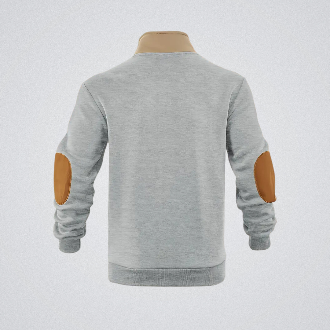 Lucien – Pullover mit Reißverschluss und Stehkragen