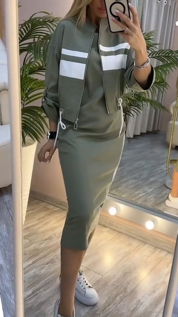 Dagmar | Kleid mit Rundhalsausschnitt und Damenblazer, Freizeitanzug