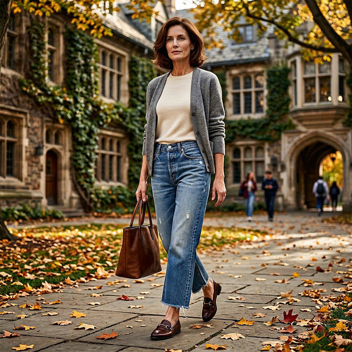 Helga | Retro-Jeans für Damen mit geradem Bein und verkürztem Schnitt