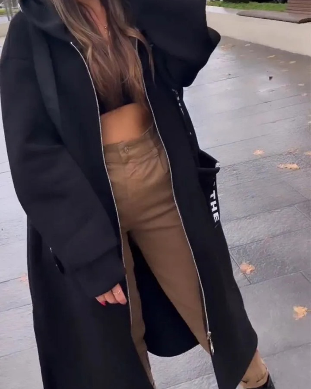 Marina | Langes Sweatshirt mit Kapuze