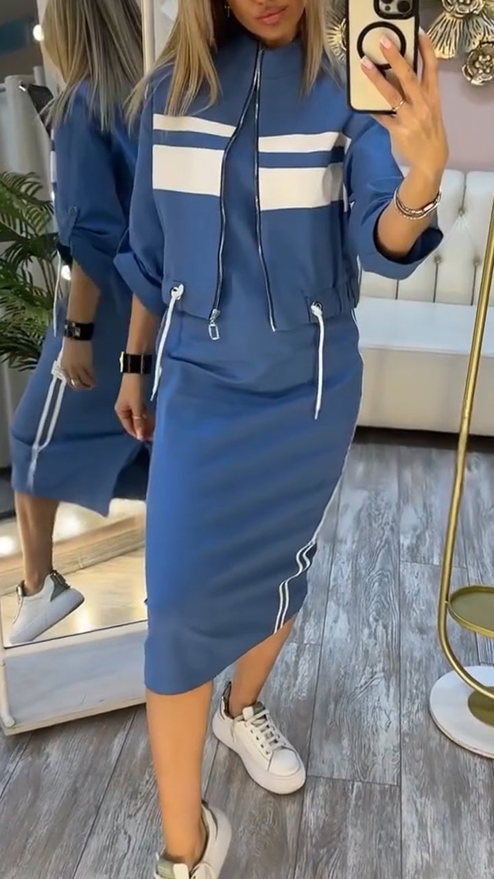 Dagmar | Kleid mit Rundhalsausschnitt und Damenblazer, Freizeitanzug