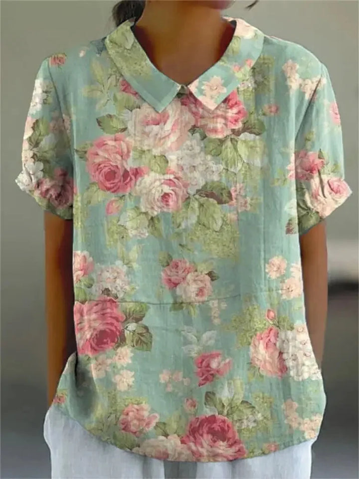 KATJA | RETRO-BLUMENHEMD FÜR DAMEN