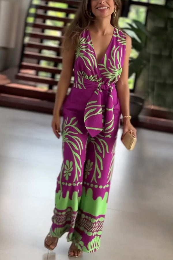 Viola | Ärmelloser Blumensommeranzug