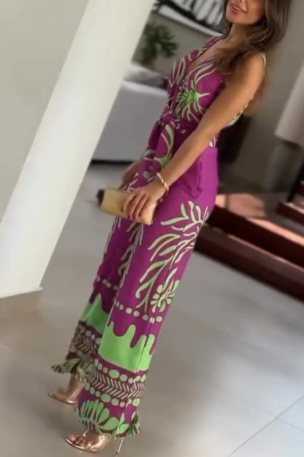 Viola | Ärmelloser Blumensommeranzug