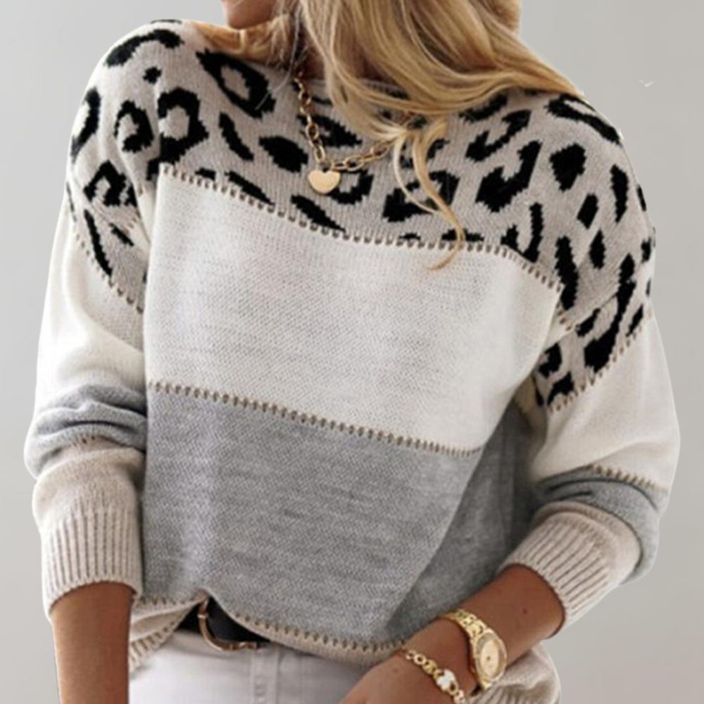 Sif | Pullover Léopard Élégance