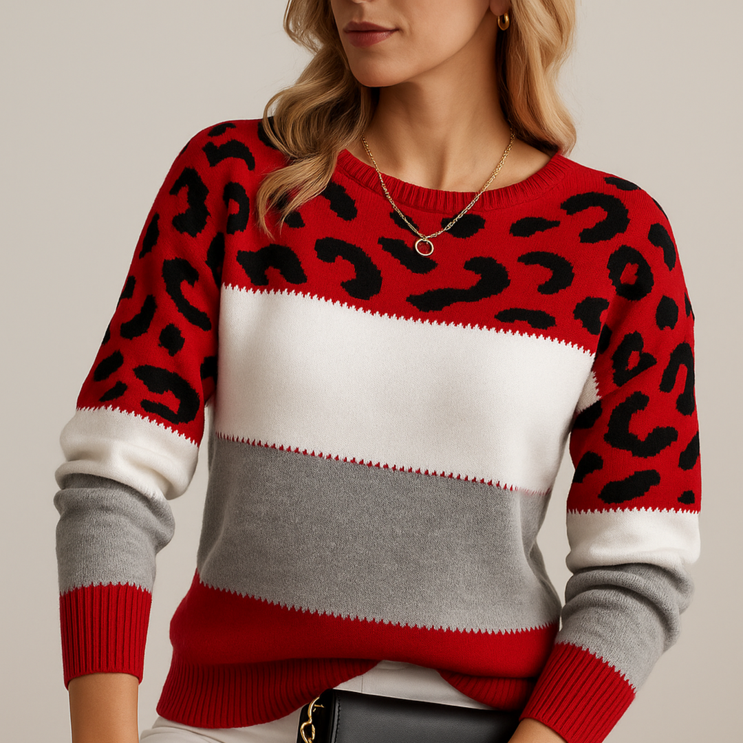 Sif | Pullover Léopard Élégance