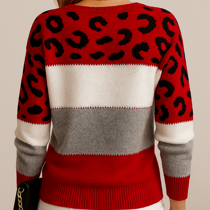 Sif | Pullover Léopard Élégance
