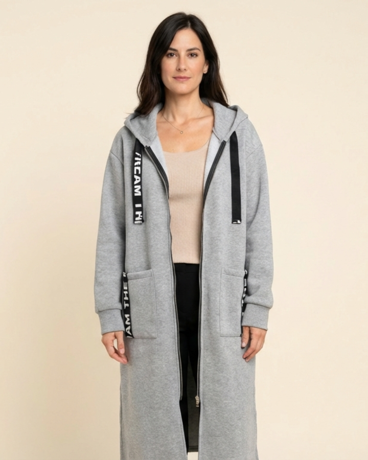 Marina | Langes Sweatshirt mit Kapuze