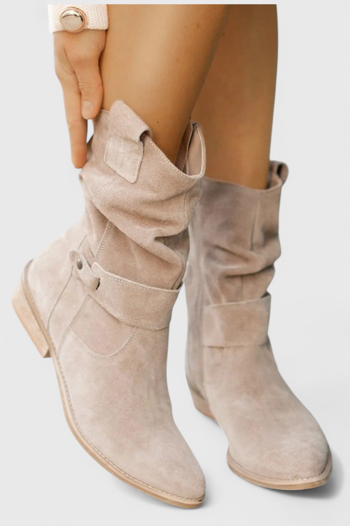 Helga | Klassische Wildleder Stiefeletten