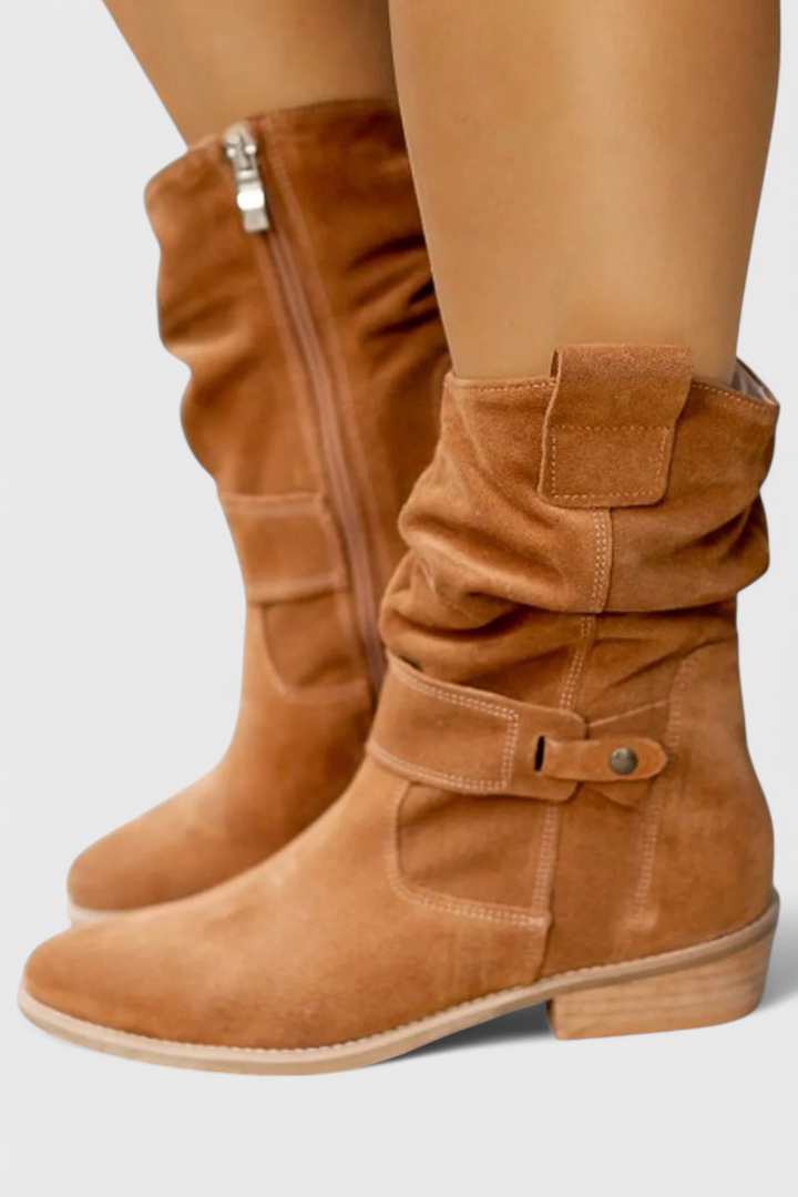 Helga | Klassische Wildleder Stiefeletten
