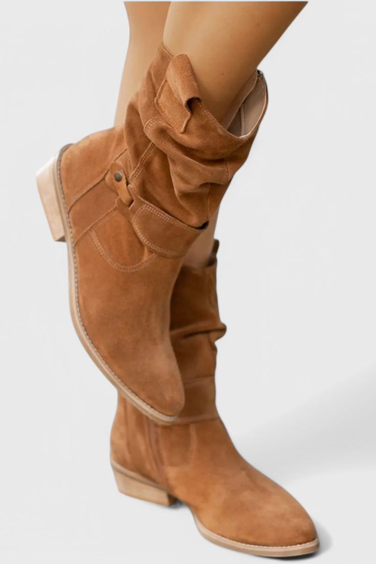 Helga | Klassische Wildleder Stiefeletten