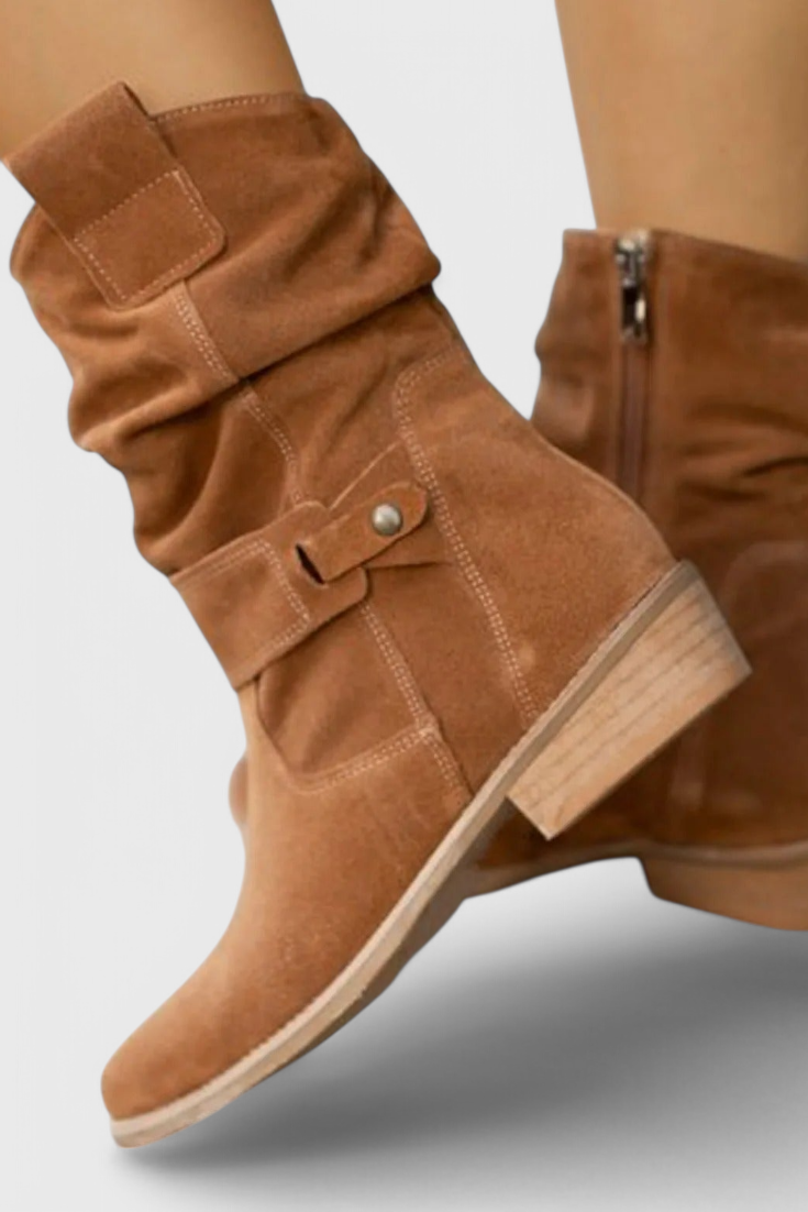 Helga | Klassische Wildleder Stiefeletten