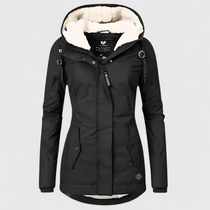 Amélie | Wasserdichte Winterjacke mit Kapuze