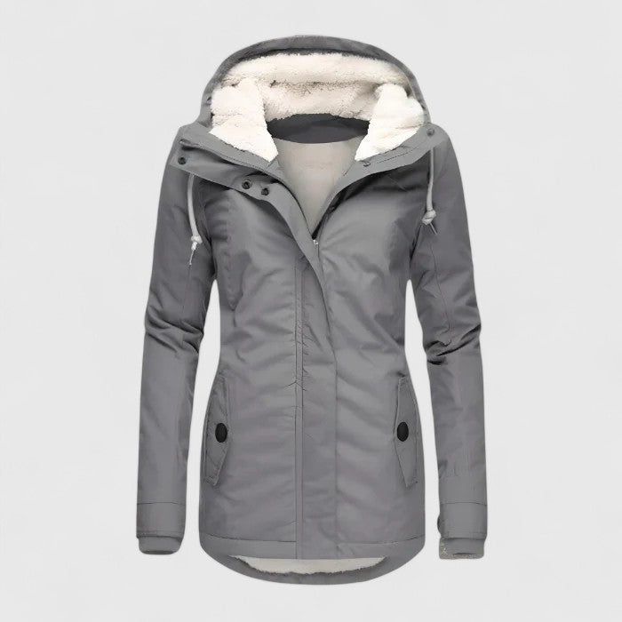 Amélie | Wasserdichte Winterjacke mit Kapuze