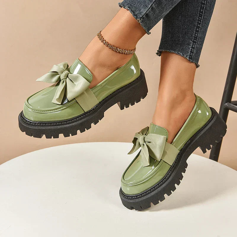 Valentina | Loafer mit klobiger Schleife