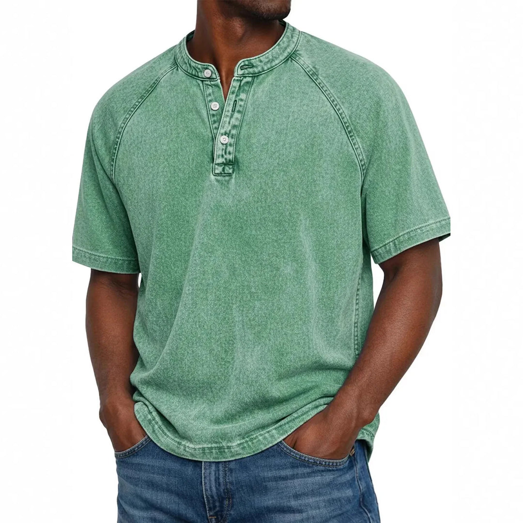 Pedro | Vintage-Herrenhemd mit Knöpfen