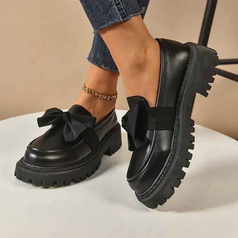 Valentina | Loafer mit klobiger Schleife