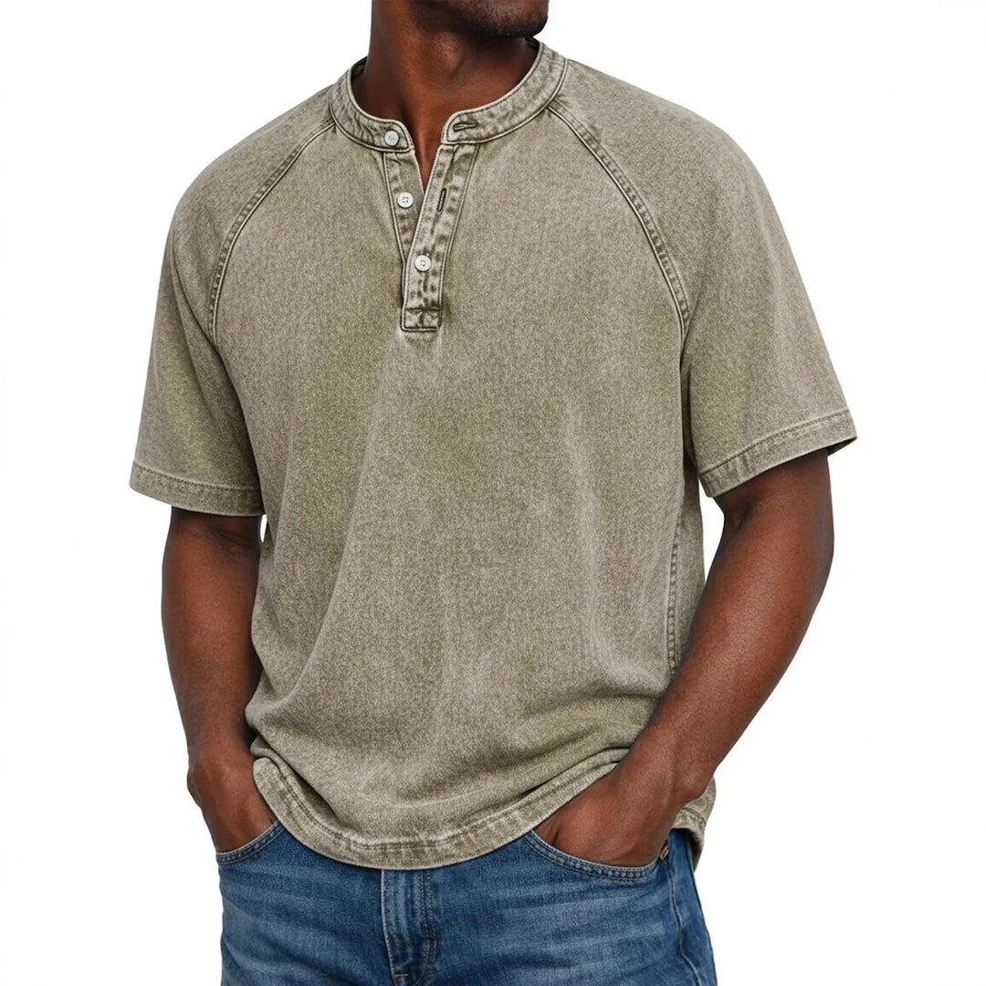 Pedro | Vintage-Herrenhemd mit Knöpfen