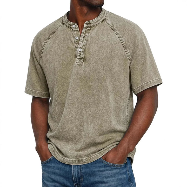 Pedro | Vintage-Herrenhemd mit Knöpfen