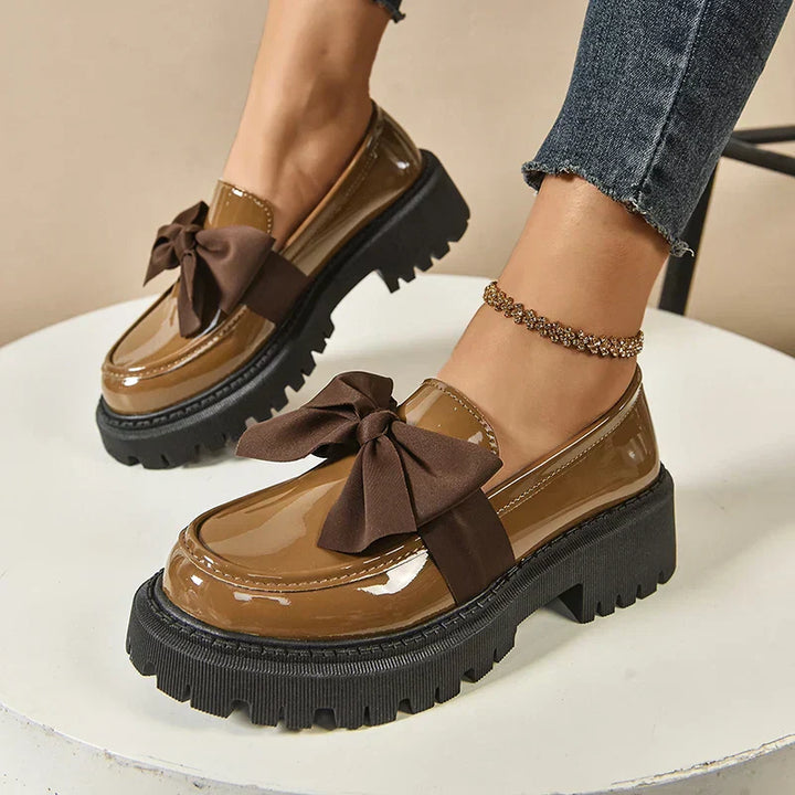 Valentina | Loafer mit klobiger Schleife