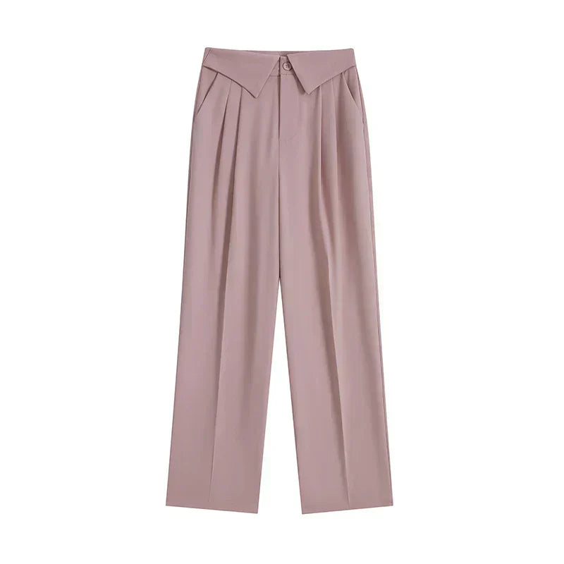 Alva | Strukturierte Eleganz – ausgestellte Hose