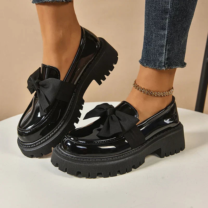 Valentina | Loafer mit klobiger Schleife