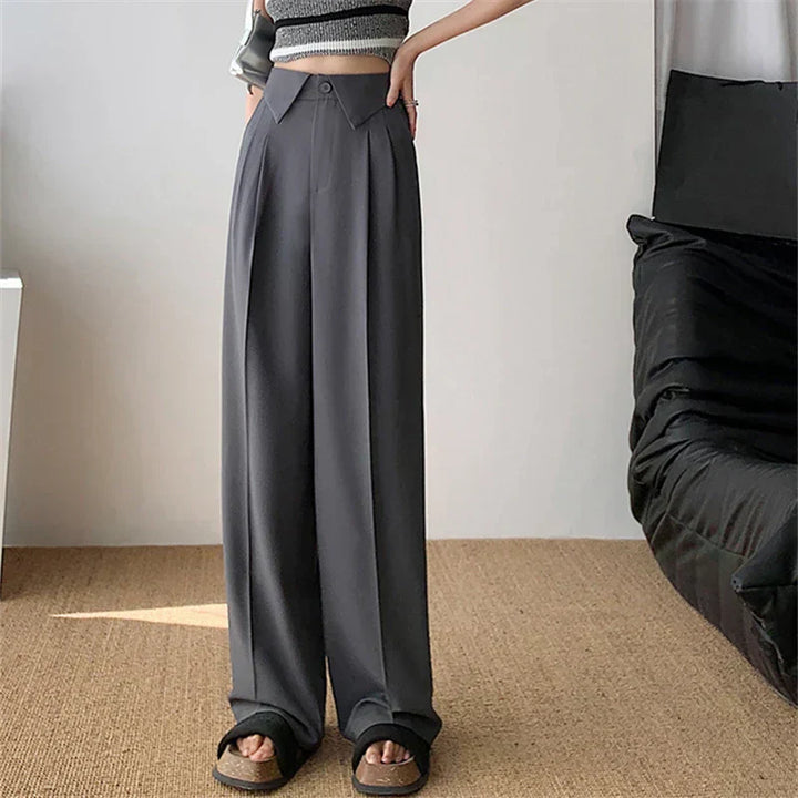 Alva | Strukturierte Eleganz – ausgestellte Hose
