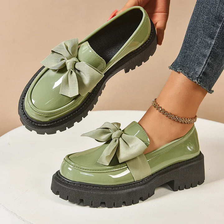 Valentina | Loafer mit klobiger Schleife