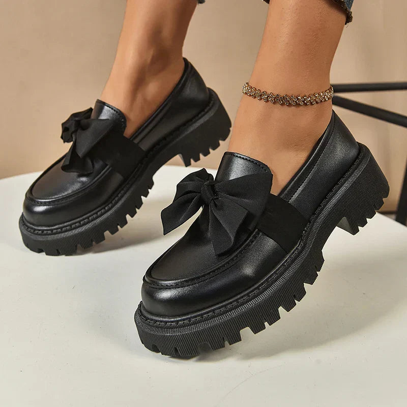 Valentina | Loafer mit klobiger Schleife