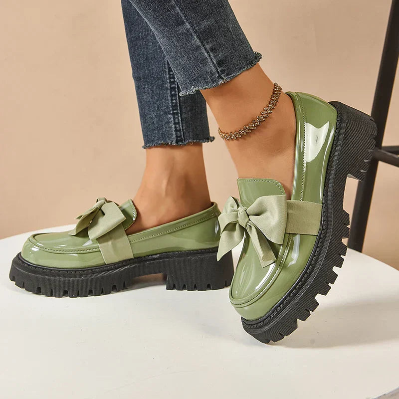 Valentina | Loafer mit klobiger Schleife