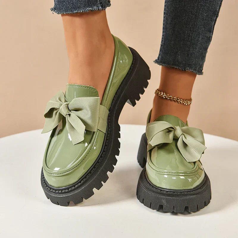 Valentina | Loafer mit klobiger Schleife