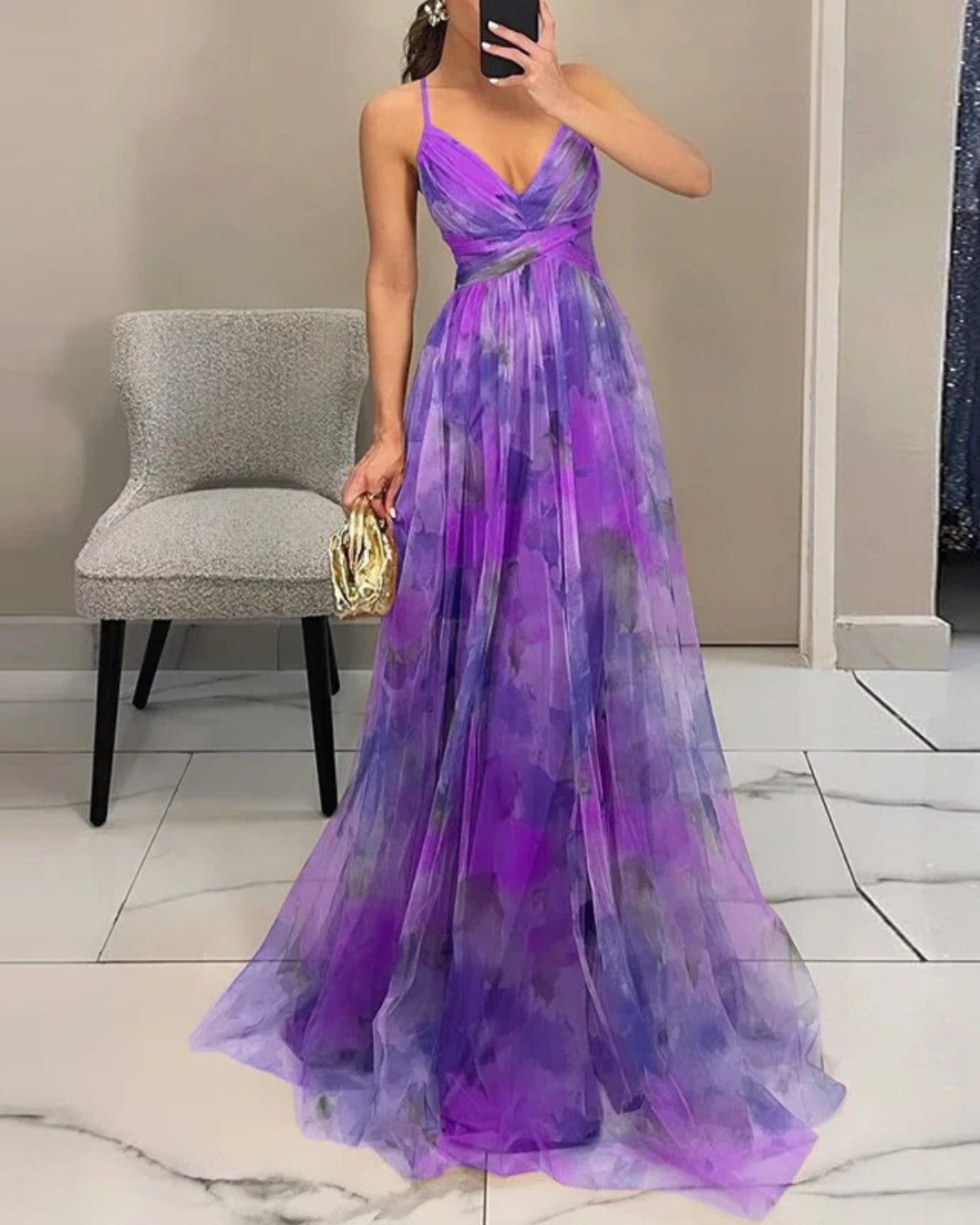 Giselle - Bezauberndes Maxikleid mit Blumenmuster