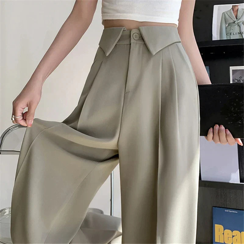 Alva | Strukturierte Eleganz – ausgestellte Hose