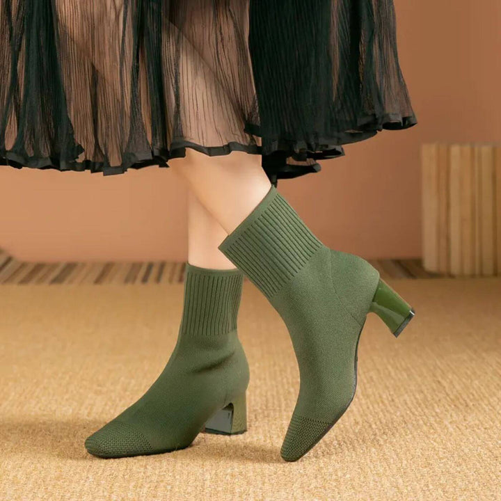 Selma | Elegante gestrickte Stiefeletten